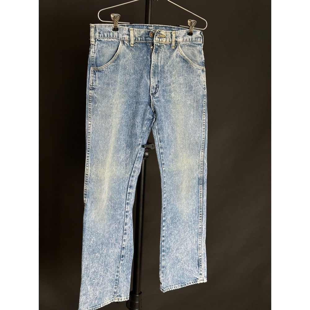 1970's Big Yank Men's Jeans Actual Size 32Wx27L Blue Straight Leg USA Vintage